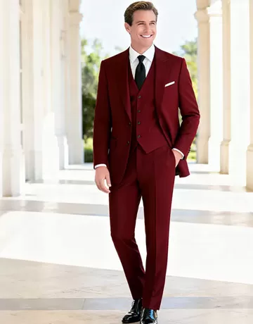 WINE RED SUIT