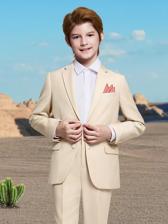 boys suits 5 pieces beige china