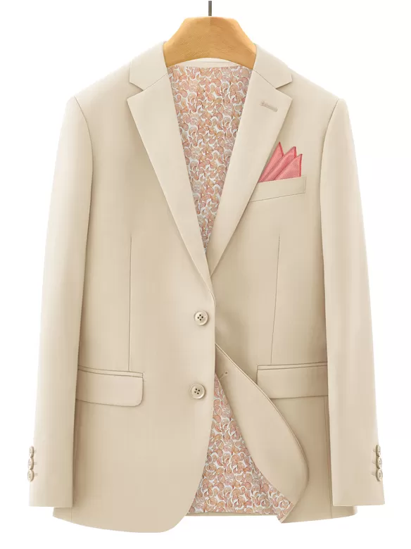 boys suits 5 pieces beige use