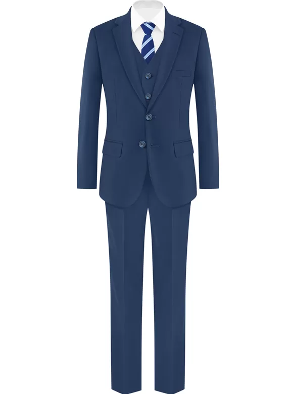 boys suits 5 pieces bright blue china