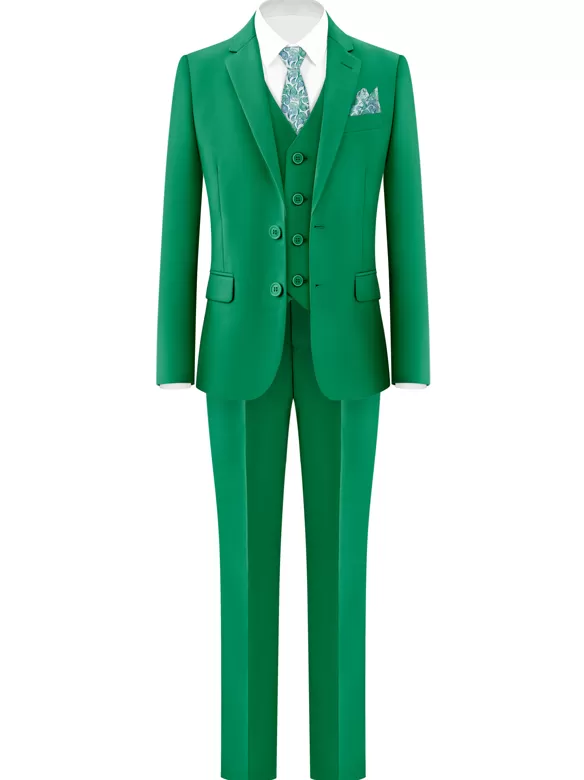 boys suits 5 pieces green cost