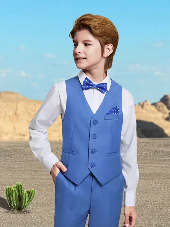 boys suits 5 pieces ocean blue cost