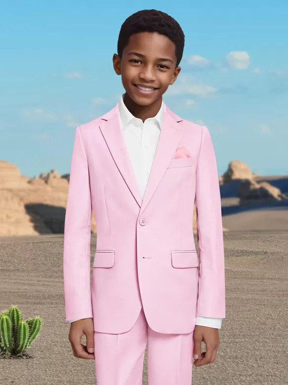 boys suits 5 pieces pink china