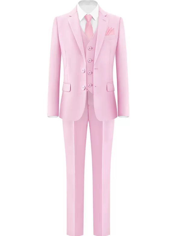 boys suits 5 pieces pink cost