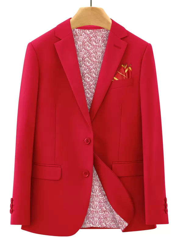 boys suits 5 pieces red use