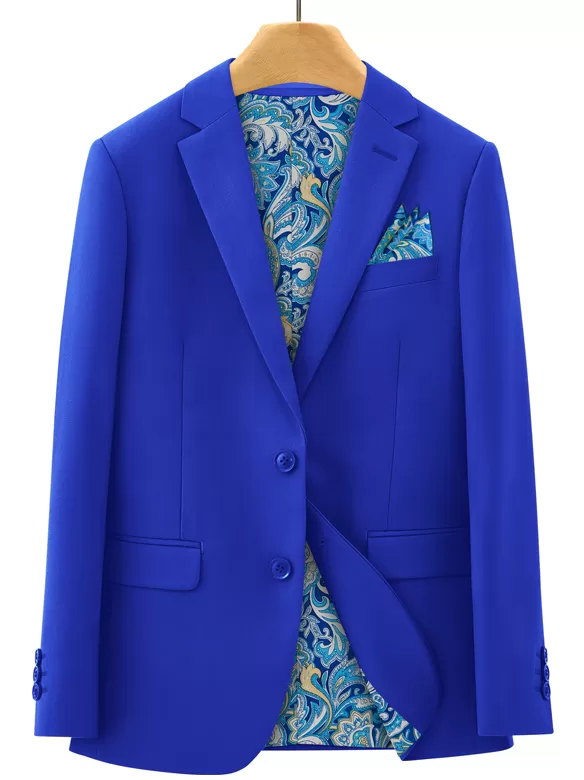 boys suits 5 pieces royalblue use
