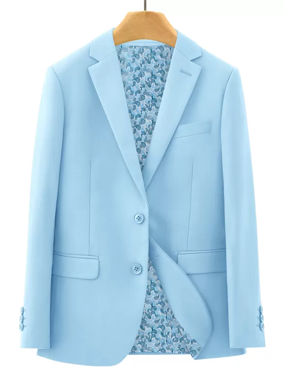 boys suits 5 pieces sky blue use