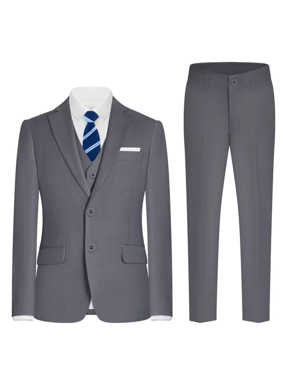 boys suits 7 pcs darkgray cost