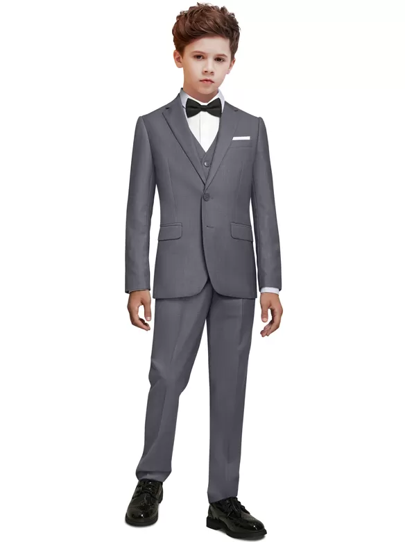 boys suits 7 pcs darkgray