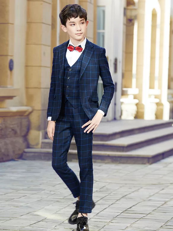 CHECKED SUIT LS1043