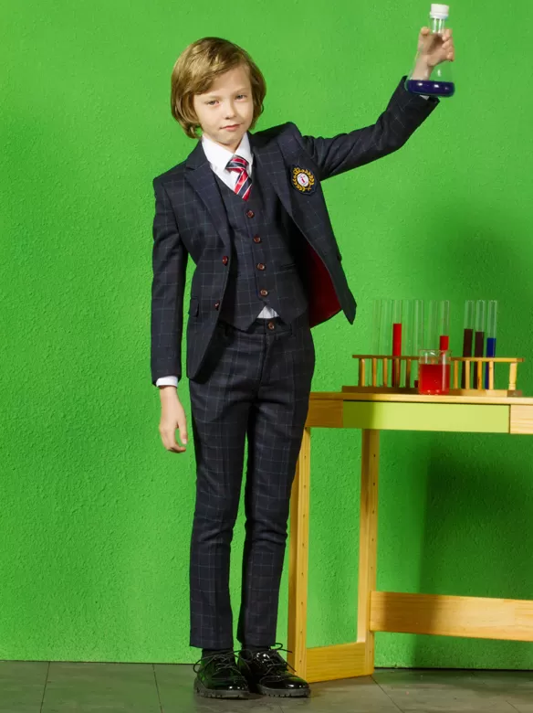 CHECKED SUIT NS043
