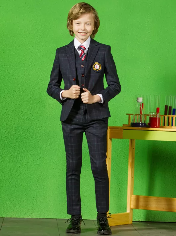CHECKED SUIT NS043
