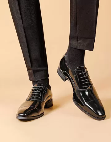 CHILDREN'S BLACK DRESS SHOES