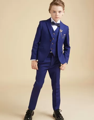 blue classical suit