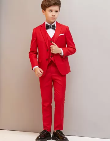 red classical suit