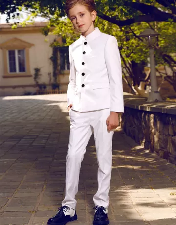 white classical suit