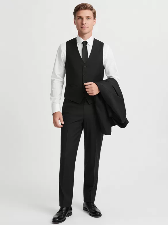 men suits 3 piece suit black sale