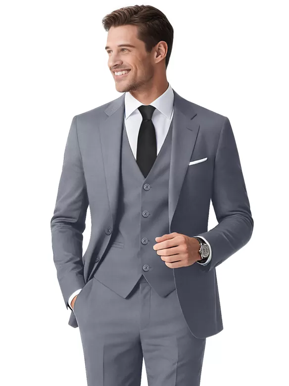 men suits 3 piece suit darkgray buy
