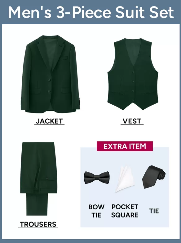 men suits 3 piece suit green price