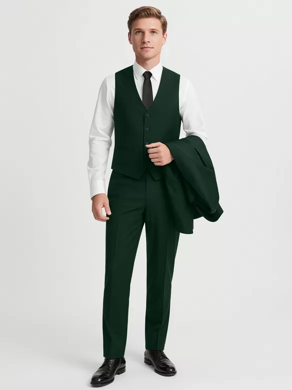 men suits 3 piece suit green sale