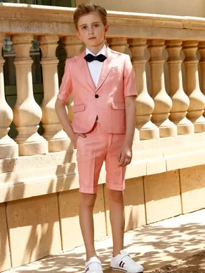 SHORT-SLEEVED SUIT SET NXD0002 Pink