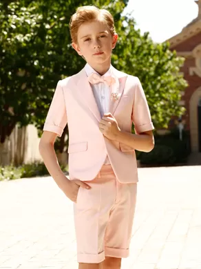 SHORT-SLEEVED SUIT SET YL0002 Pink