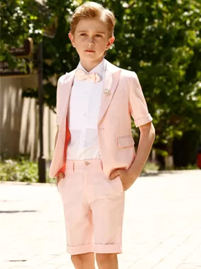SHORT-SLEEVED SUIT SET YL0002 Pink
