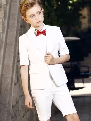 SHORT-SLEEVED SUIT SET YL0002 White