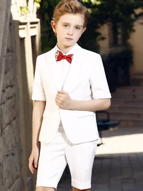 SHORT-SLEEVED SUIT SET YL0002 White