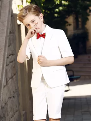 SHORT-SLEEVED SUIT SET YL0002 White