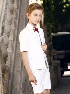 SHORT-SLEEVED SUIT SET YL0002 White