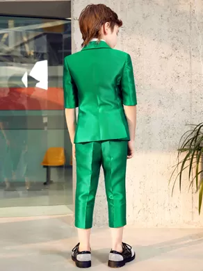 SHORT-SLEEVED SUIT SET ZL904D Green