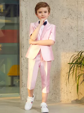 SHORT-SLEEVED SUIT SET ZL904D Pink