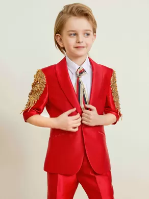 SHORT-SLEEVED SUIT SET ZL904D Red