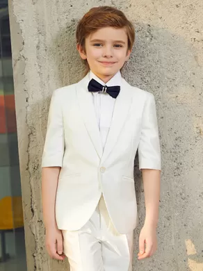 SHORT-SLEEVED SUIT SET ZL904D White