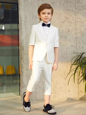 SHORT-SLEEVED SUIT SET ZL904D White