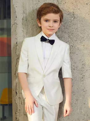 SHORT-SLEEVED SUIT SET ZL904D White