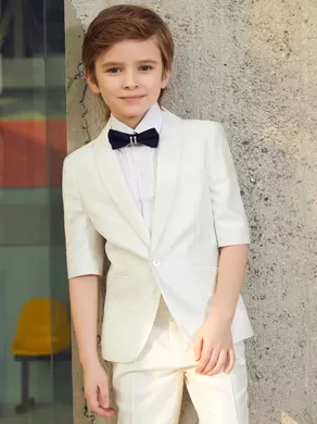 SHORT-SLEEVED SUIT SET ZL904D White