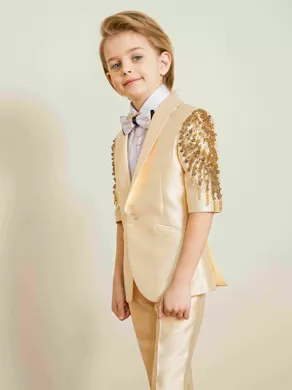 SHORT-SLEEVED SUIT SET ZL904D Yellow