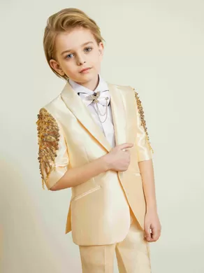 SHORT-SLEEVED SUIT SET ZL904D Yellow