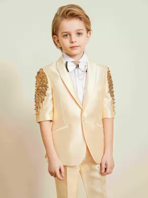 SHORT-SLEEVED SUIT SET ZL904D Yellow