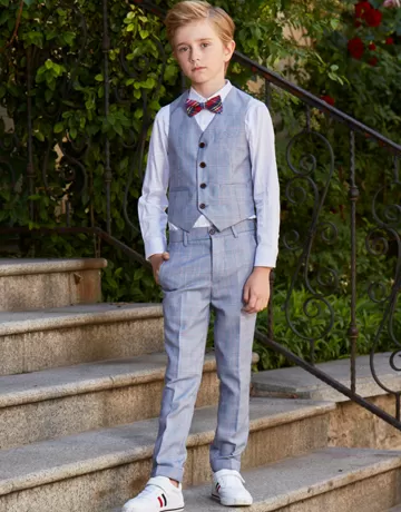 gray vest set